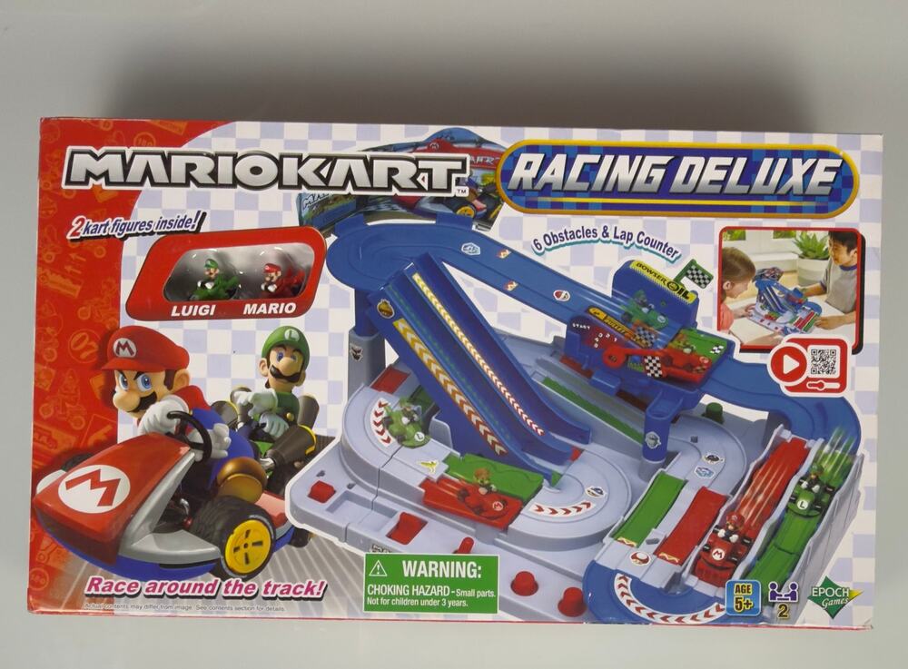 Mario Kart Racing Deluxe EPOCH Games Mario Luigi Obstacle Course NEW